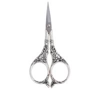 HIAKDOFT Ciseaux à Broderie Vintage Acier Inoxydable Motif Fleur Coupe-fil Précis Accessoires Couture Légers et Durables pour Loisirs Créatifs et Travaux de Bricolage