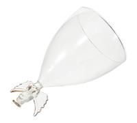 HIAKDOFT Cloche en Verre Transparent d'ange Décoration Intérieure pour Micro-Paysage Couverture Anti-Poussière sans Base Présent DIY pour Anniversaire Figurine Ange en Verre Centre de