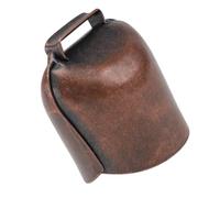 HIAKDOFT Cloche Épaisse pour Bovins et Moutons Cloche Métallique Bruyante pour Collier de Chien pour Animaux Délevage Extérieur Grand Modèle Rouge