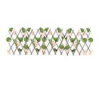 HIAKDOFT Clôture de Jardin Extensible avec Treillis à Fleurs Artificielles Barrière de Confidentialité et Décoration Extérieure pour Balcon et Terrasse Fausse Haie Facile Entretien