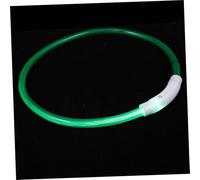 HIAKDOFT Collier LED pour Chien Rechargeable USB Collerette Lumineuse Résistante et Décoration de Cou pour Animaux de Compagnie Sécurité Nocturne et Personnalisation Possible