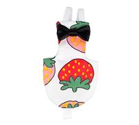 HIAKDOFT Combinaison Vol Perroquet Légère en Coton Motif Fraise Grosse Taille XL pour Sorties Extérieur Perruches et Oiseaux de Compagnie Couleur Aléatoire