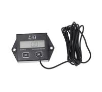 HIAKDOFT Compteur Horaire Moteur à Essence avec Tachymètre Inductif LCD Numérique Minuterie Réinitialisable pour Moteurs et Tondeuse Tronçonneuse et Motocyclette