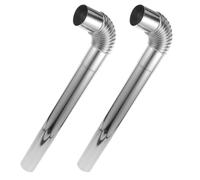 HIAKDOFT Conduit de Poêle en Acier Inoxydable 304 Épais Kit 4 Pièces Tuyau D’Évacuation de Cheminée pour Poêle à Bois Chaudière et Foyer Évacuation Anti-Fuite pour Usage Domestique