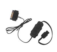 HIAKDOFT Contrôleur Argb 3 Broches 5V avec Alimentation par Connecteur d’Alimentation Mini Hub Rgb pour PC Gaming Contrôleur de Vitesse de Ventilateur et Éclairage Adressable pour Boîtier