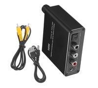 HIAKDOFT Convertisseur Optique vers Analogique Audio Compact Fer Adaptateur Numérique vers Analogique Compatible TV et Stéréo Sortie Audio sans Perte pour Voyage et Usage Quotidien