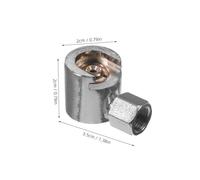 HIAKDOFT Coupleur Graisse Tête Boutonnée Alliage Fer-zinc Résistance à Usure Connexion Étanche Anti-fuite Remplacement Facile pour Lubrification Industrielle