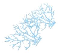 HIAKDOFT Décoration Corail Artificiel Bleu Grand Format pour Aquarium Ornement Plastique Sûr et Réaliste Paysage Sous-marin Vivant pour Réservoir de Poissons