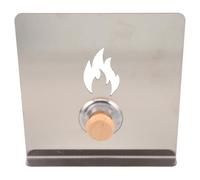 HIAKDOFT Déflecteur Pare-Éclaboussures en Acier Inoxydable 20 X 20 CM, Pare-Vent pour Poêle à Bois, Plaque Ignifuge Résistante à la Chaleur, Accessoire pour Foyer Intérieur et Extérieur,