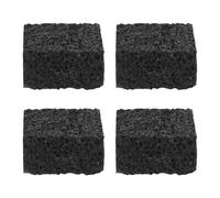 HIAKDOFT Diffuseur d'Aromathérapie en Pierre Volcanique Noire 4 Pcs Pierres Naturelles Non Uniformes pour Diffusion Passive d'Huiles Essentielles Bureau Maison Voyage Voiture