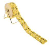 HIAKDOFT Distributeur de Billets de Tombola avec Support 1000 Billets Jaunes Prédécoupés en Papier Kit pour Événements Collectes de Fonds et Fêtes Faciles à Détacher