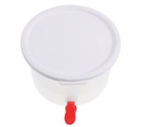 HIAKDOFT Distributeur D'eau Froide en Plastique Blanc avec Robinet, Pichet à Eau 3,5l Résistant la Chaleur, Carafe pour Réfrigérateur et Boissons Froides, Ustensile de Service Pratique