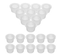 HIAKDOFT Ensemble de 200 Bouchons d'Étanchéité en Plastique Souple 18 MM Bouchons Réutilisables pour Bouteilles et Poivrières Transparents Joint Silicone Adaptés pour Salières et Usage