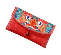 HIAKDOFT Enveloppe Rouge Tissu Créative pour An Chinois Paquet Réutilisable avec Motifs pour Fête Printemps et Occasions Festives