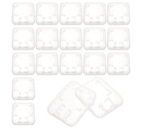 HIAKDOFT Étui de Rangement Transparent pour Cartes Mémoire Boîte de Stockage Petit Format avec Fermeture Hermétique Plastique Solide Lot de 24 Pièces Organiseur Portable pour Cartes de