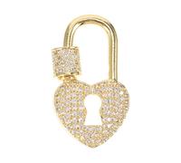 HIAKDOFT Fermoir de Collier Premium Forme de Cœur Connecteur DIY et Résistant pour Fabrication et Réparation de Bijoux