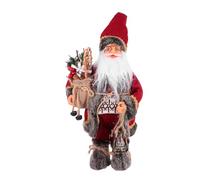 HIAKDOFT Figurine Père Noël Robe Longue Décorations Noël Maison Bureau Festive Adorable Ornement Santa Claus Doll
