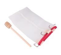 HIAKDOFT Filet de Filtration à Mailles Ultra-fines en Nylon 2 Pièces Bâtonnet Mélangeur pour Miel, Tamis Carré Léger et Portable, Ustensile Cuisine Pratique pour Filtrer Miel et Jus