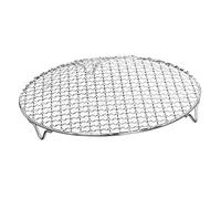 HIAKDOFT Grillage Barbecue Rond Maille Fine Chute pour Viande Poisson et Légumes Compatible Friteuse à Air Accessoire Grillades Camping Extérieur