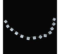 HIAKDOFT Guirlande Lumineuse à Lettres LED 3 Mètres 20 Lampes Lumière Chaude Batterie Intégrée Bannière Lumineuse pour Boîte à Lettres Décoration Mariage Chambre et Fête Intérieure