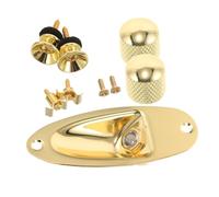 HIAKDOFT Guitar Accessories Set With Boat Style Output Endpin Jack And Strap Buttons Easy Installation Electric Guitar Replacement Parts