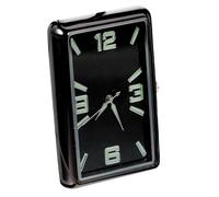 HIAKDOFT Horloge Analogique Auto Adhésive Carrée pour Tableau de Bord Petite Montre Décorative Pratique pour Voiture Bureau ou Maison
