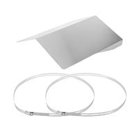 HIAKDOFT Housse de Protection pour Caméra Extérieure Acier Inoxydable Étanche et Anti-Pluie avec Fixation Murale Facile Protège Soleil et Intempéries pour Caméra Dôme et Nest Ring Moyenne