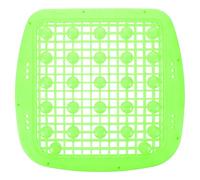 HIAKDOFT Housse de Siège de Chariot Élévateur Verte avec Coussin de Siège en Plastique Ventilé et Structure Creuse, Massage Double Couche pour Longues Heures de Travail Exigeantes