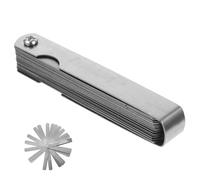 HIAKDOFT Jauge Épaisseur Inoxydable Lames Métrique et Impérial pour Mécaniciens et Ingénieurs Mesureur de Jeu de Soupape et Écart de Piston Compacte et Résistante