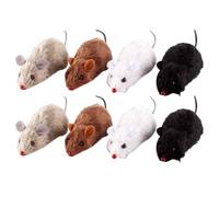 HIAKDOFT Jouet Mécanique pour Chat Souris Mécanique en Peluche Jouet à Remonter Interactif