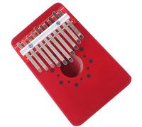 HIAKDOFT Kalimba 10 Touches en Bois Massif Rouge Piano à Pouces Portable Instrument de Musique Kalimba pour Débutants Piano à Doigts Léger et Compact pour Voyage et Détente
