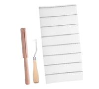 HIAKDOFT Kit Complet de Toile Maille pour Crochet à Loquet avec Outil de Coupe et Toile Vierge pour Tapis DIY Broderie et Créations Artisanales