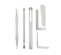 HIAKDOFT Kit d'Accessoires pour Saxophone Argenté Outils de Réparation d'Instruments à Vent Ensemble Complet pour Entretien Saxophone Pratique et Polyvalent Outils Utiles pour Musiciens