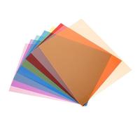 HIAKDOFT Kit de Filtres de Couleur PVC pour Flash Stroboscopique 8 Pièces Multicolores Feuilles Fines Transparentes pour Éclairage Photo Cinéma Vidéo et Scène