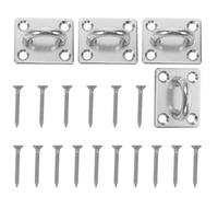 HIAKDOFT Kit de Fixation Argenté 4 Pièces en Acier Inoxydable pour Hamac Mural Résistant aux Intempéries et Haute Capacité de Charge pour Maison et Sorties