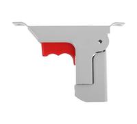 HIAKDOFT Kit de Mécanisme de Barrière de Lit Pliable en Métal Blanc, Levier de Sécurité Interrupteur de Verrouillage, Support de Fixation Robuste pour Lit D'hôpital et Soins à Domicile,