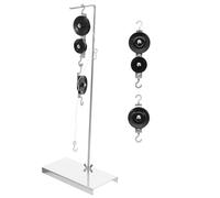 HIAKDOFT Kit de Poulies et Support avec Corde pour Expériences de Physique Système de Mouflage Éducatif pour Étudiants Apprentissage des Machines Simples et Leurs Bénéfices Mécaniques