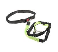 HIAKDOFT Laisse Mains Détachées pour Chien avec Ceinture Réfléchissante et Corde Élastique, Nylon Robuste, Taille Moyenne, pour Course et Promenade, Adaptée aux Petits et Moyens Chiens