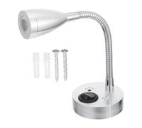 HIAKDOFT Lampe de Lecture LED pour Yacht et Camping car Spot Mural Orientable Éclairage Chaud Installation Facile pour Restreints