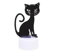 HIAKDOFT Lampe LED Halloween Forme de Chat Animal Décorative Veilleuse de Table pour Fête Lumière Dambiance pour Hôtels et Restaurants Cadeau Dautomne Festif