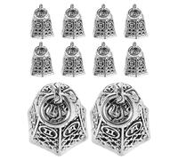 HIAKDOFT Lot de 10 Breloques Clochettes Vintage en Alliage Pendentifs pour Bracelets et Colliers DIY Petits Charms Suspendus Rétro pour Création Bijoux Personnalisés Accessoires