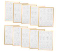 HIAKDOFT Lot De 10 Outils De Manipulation De Fractions Effaçables À Sec Outils D'Apprentissage Des Fractions Mathématiques Double Face Pour