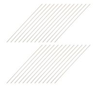 HIAKDOFT Lot de 100 Bâtonnets Ronds en Bois Dur Naturel 4 MM X 300 MM Tourillons Lisses sans Échardes pour Loisirs Créatifs Modélisme et Bricolage DIY Matériel Artisanal Polyvalent et