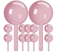 HIAKDOFT Lot de 12 Boîtes de Rangement de Sucette Creuses Rondes Couleur Rose Multifonctionnelles pour Décoration Maison Stockage Bijoux Jouets et Papeterie pour Mariage et Présents