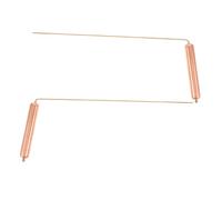 HIAKDOFT Lot De 2 Baguettes De Sourcier en Cuivre Pur pour Divination Domestique Et Chasse Aux Fantômes, De Légères Et Solide, Outil Précis De Radiesthésie Multifonction Adaptable à La Recherche D’Or