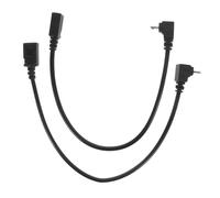 HIAKDOFT Lot de 2 Câbles Micro USB Coudés 90° vers USB A, Transfert Données Rapide, Charge, Compatible Chargeur Smartphone, Connecteurs Multi-Angles pour Espace Restreint, Noir