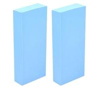 HIAKDOFT Lot de 2 Éponges d'artiste Haute Densité Bleues pour Peinture Aquarelle et Acrylique Absorbantes et Multi-Usages Éponges à Doigts pour Peinture Nettoyage des Pinceaux Créative