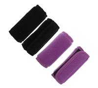 HIAKDOFT Lot de 2 Paires de Poignées Rembourrées Antidérapantes pour Cannes et Déambulateurs, en Polyester Résistant Utilisation Quotidienne Confortable et Sécurisée