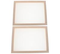 HIAKDOFT Lot de 2 Séchoirs Empilables en Bois avec Filet Aéré, 40,5 X 30 X 3 Cm, Support de Séchage pour Herbes Aromatiques, Plantes Médicinales et Thé, Usage Intérieur, Nettoyage