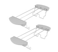 HIAKDOFT Lot de 2 Supports pour Grille en Fonte Gris Grille à Réutilisable et Support de Maintien au Chaud Accessoires Pratiques Cuisine et Réchauffage de Tranches